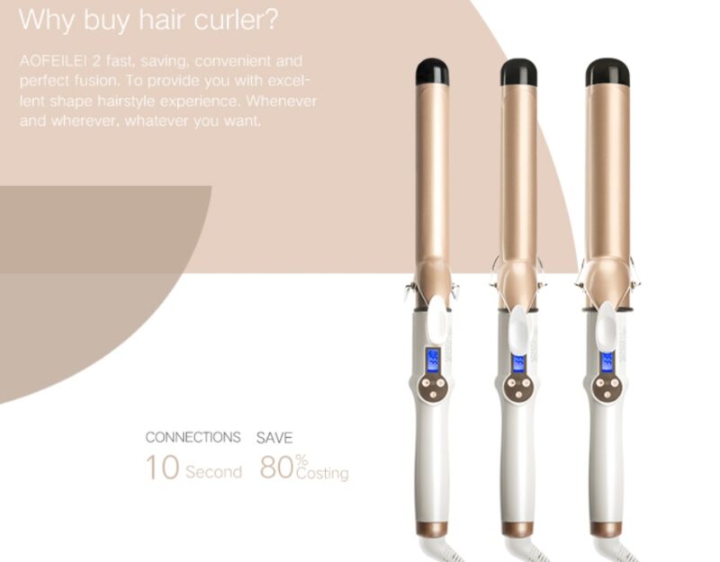 Hair Curler Lcd Curling Iron - Image 4