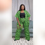 Sweet Ajike: Two-Piece Set – Green Elegance