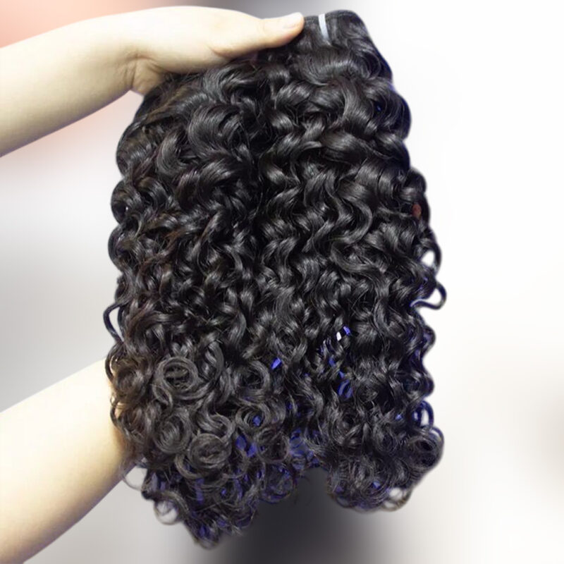 #1b Virgin Hair Bundles (Italian Curly) - Image 2