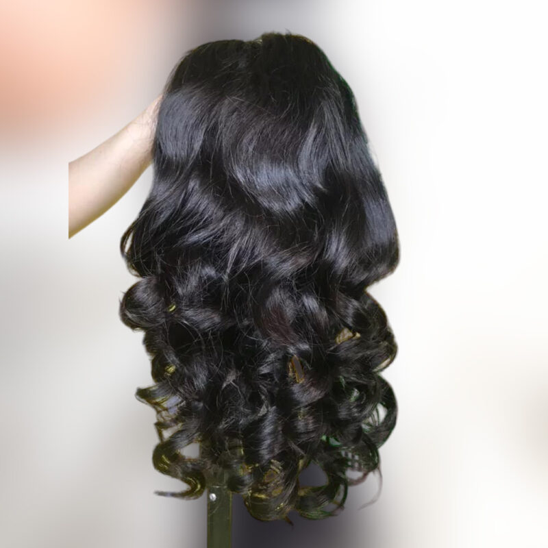 #1b Virgin Hair Loose Wave Wig - Image 3