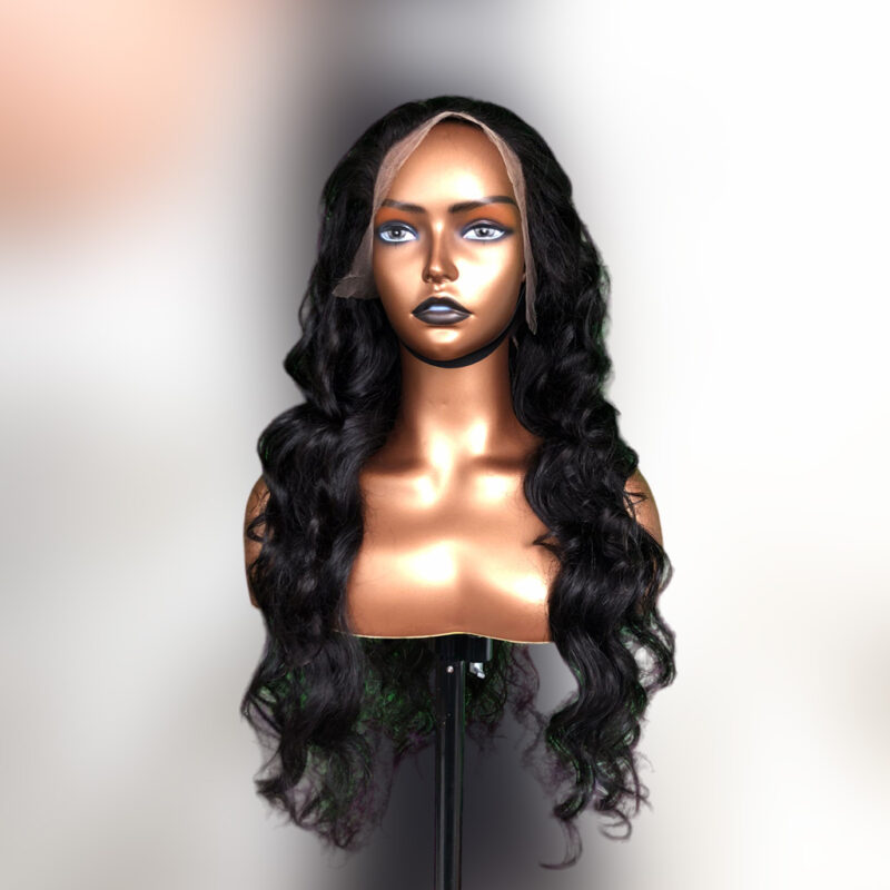 #1b Virgin Hair Loose Wave Wig