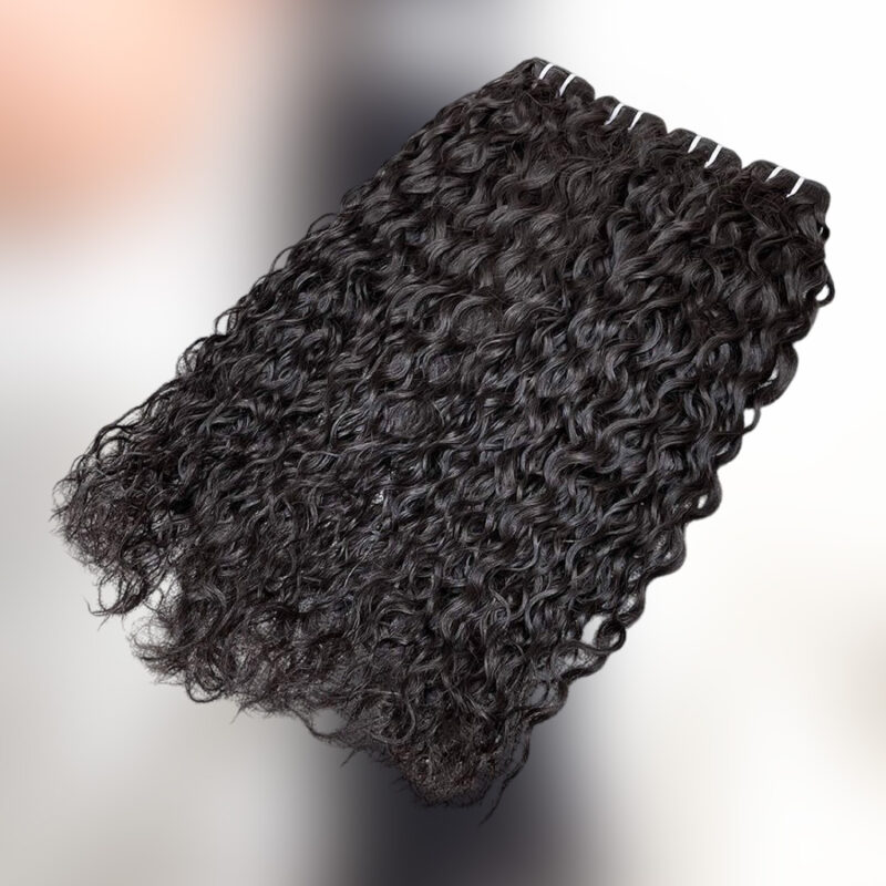 #1b Virgin Hair Bundles (Water Wave)