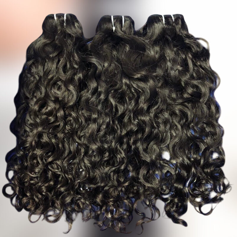 #1b Virgin Hair Bundles (Water Wave) - Image 2