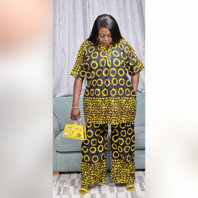 Ayomide: Ankara Two-Piece Set – Royal Chic - Image 2