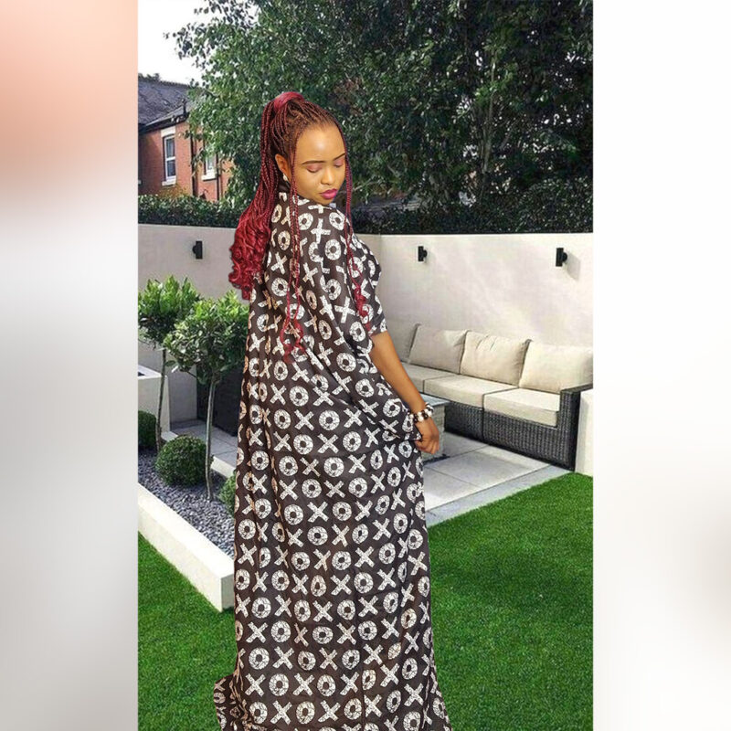 Folake: Elegant African-Inspired Kaftan/Boubou Dress - Image 2