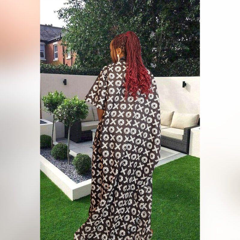 Folake: Elegant African-Inspired Kaftan/Boubou Dress - Image 5