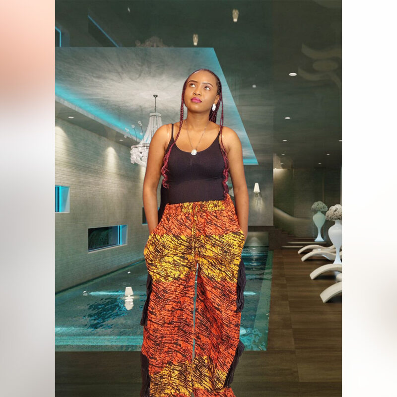 Omolade: Fiery High-Waist Cargo Pants - Image 4