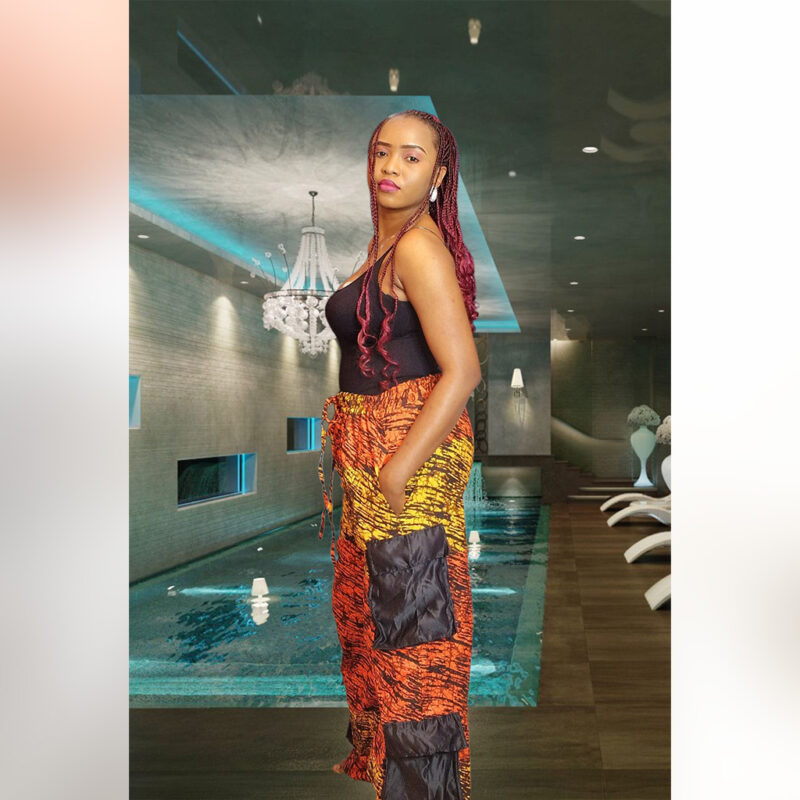 Omolade: Fiery High-Waist Cargo Pants - Image 3