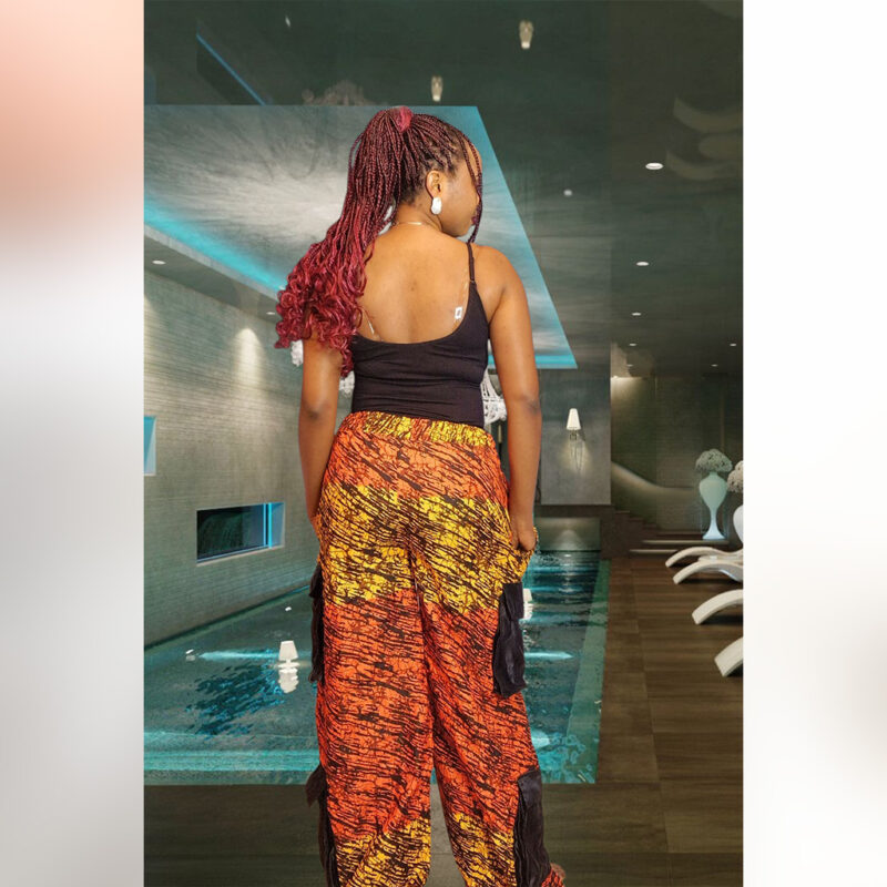 Omolade: Fiery High-Waist Cargo Pants - Image 5
